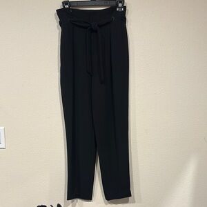 ANTONIO MELANI Black Pleated Trousers High-Waisted